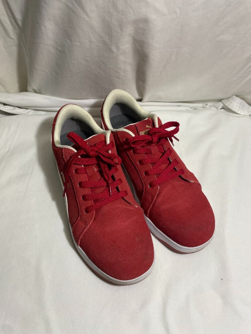 PUMA Safety Iconic Suede Red Women's Size 10 Composite Toe Work Shoes EH